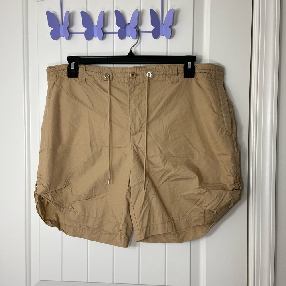 NWOT Vintage Green Label Lauren Ralph Lauren women's drawstring active shorts 16